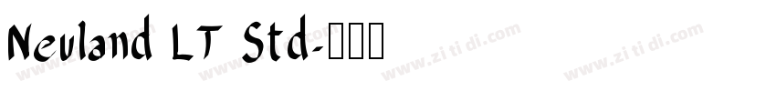 Neuland LT Std字体转换